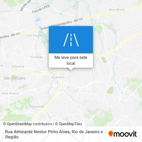 Rua Almirante Nestor Pinto Alves mapa