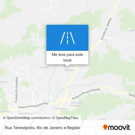 Rua Teresópolis mapa