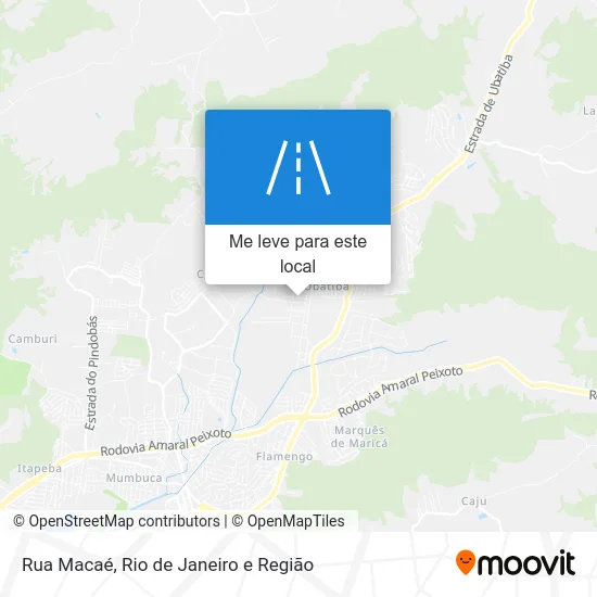 Rua Macaé mapa