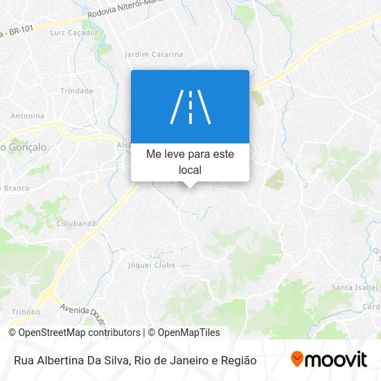 Rua Albertina Da Silva mapa