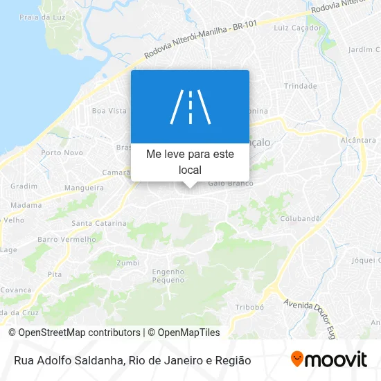 Rua Adolfo Saldanha mapa
