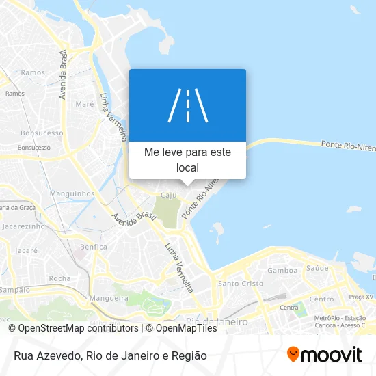 Rua Azevedo mapa