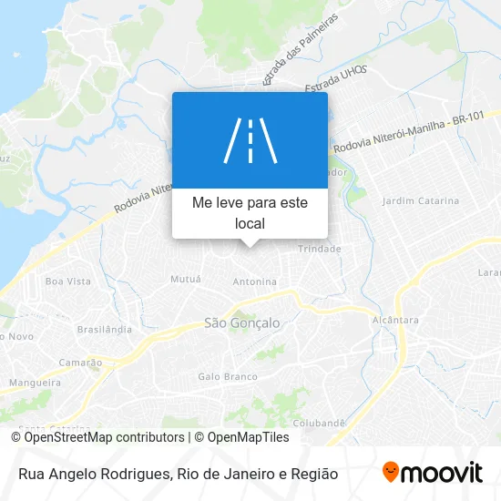 Rua Angelo Rodrigues mapa