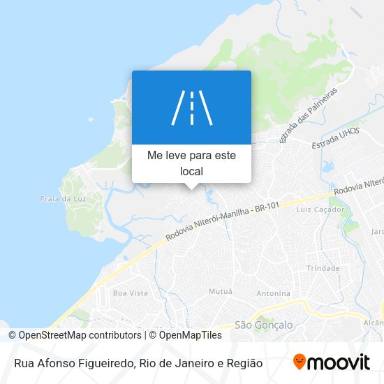 Rua Afonso Figueiredo mapa