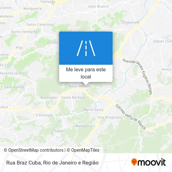 Rua Braz Cuba mapa