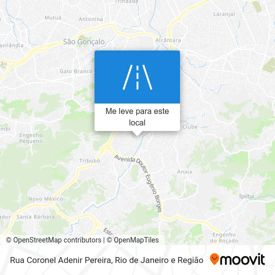 Rua Coronel Adenir Pereira mapa
