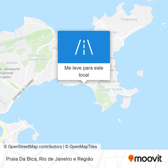Praia Da Bica mapa