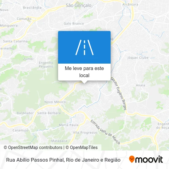 Rua Abílio Passos Pinhal mapa