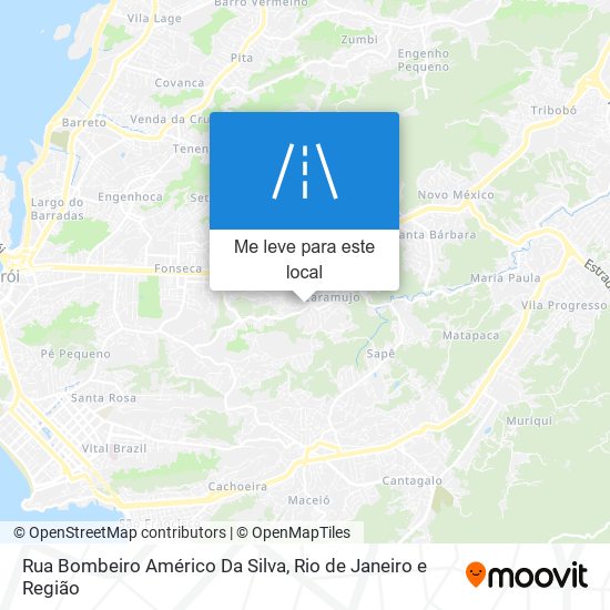 Rua Bombeiro Américo Da Silva mapa