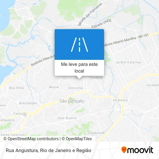 Rua Angustura mapa