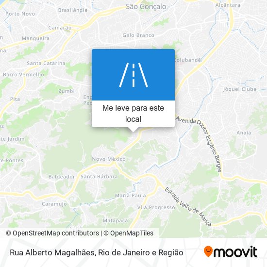 Rua Alberto Magalhães mapa