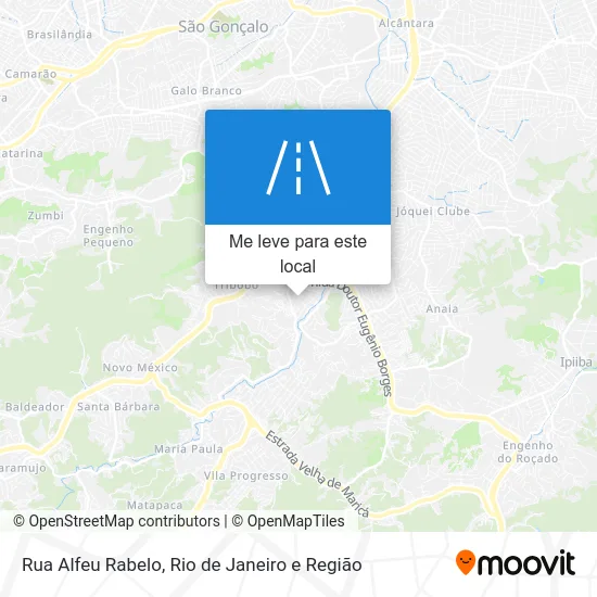Rua Alfeu Rabelo mapa