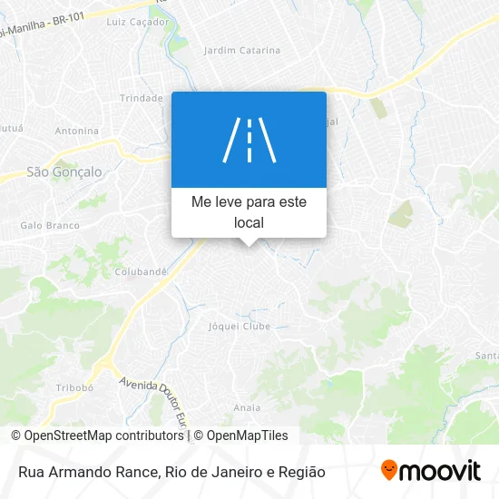 Rua Armando Rance mapa