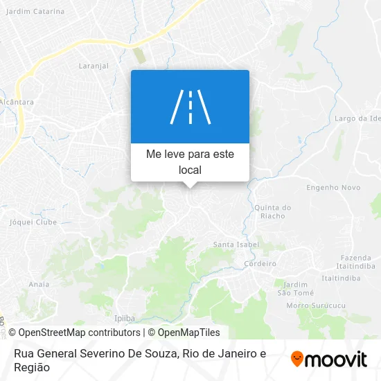 Rua General Severino De Souza mapa