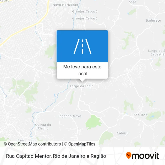 Rua Capitao Mentor mapa