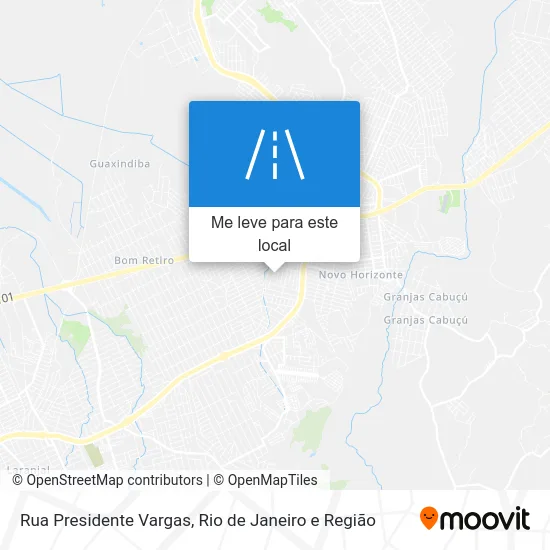 Rua Presidente Vargas mapa