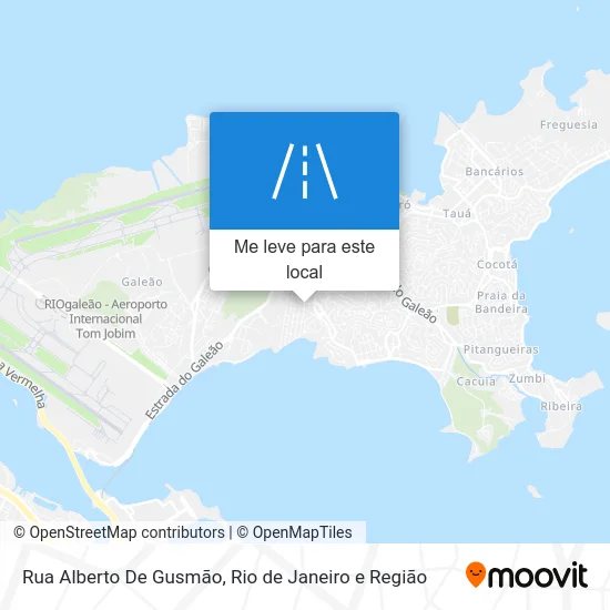 Rua Alberto De Gusmão mapa