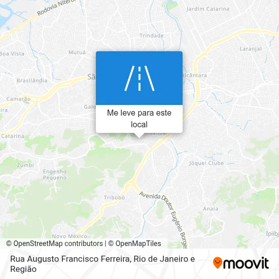 Rua Augusto Francisco Ferreira mapa