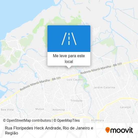 Rua Florípedes Heck Andrade mapa