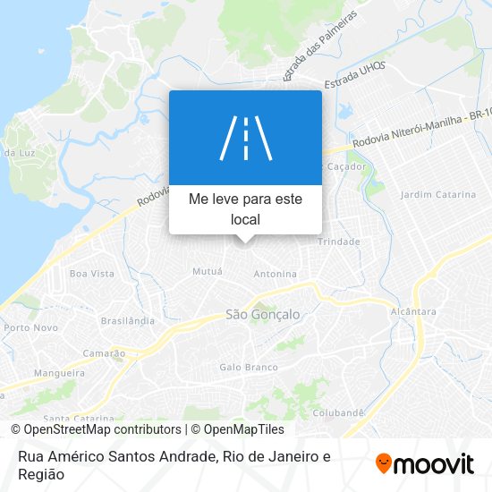 Rua Américo Santos Andrade mapa