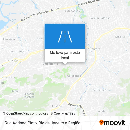 Rua Adriano Pinto mapa