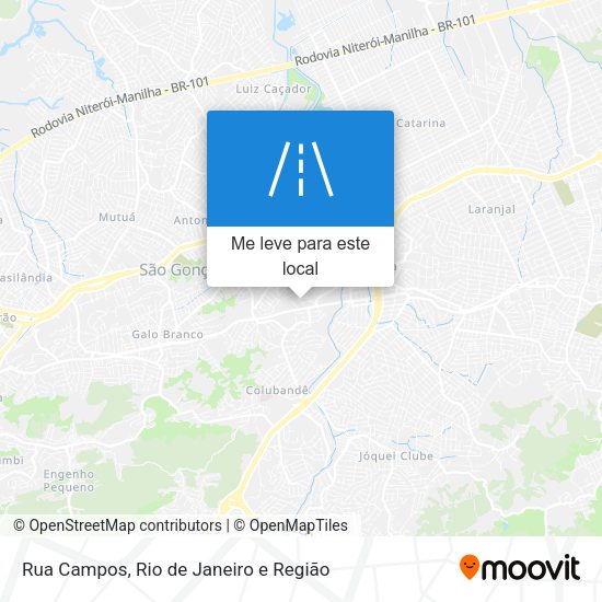 Rua Campos mapa