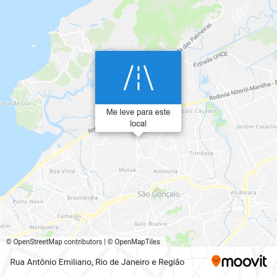 Rua Antônio Emiliano mapa