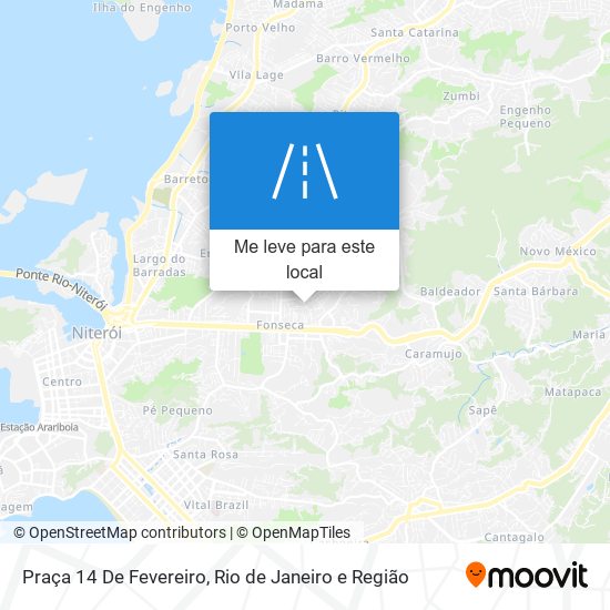 Praça 14 De Fevereiro mapa