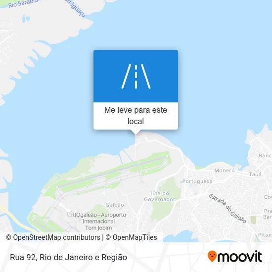 Rua 92 mapa