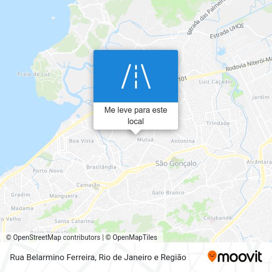 Rua Belarmino Ferreira mapa