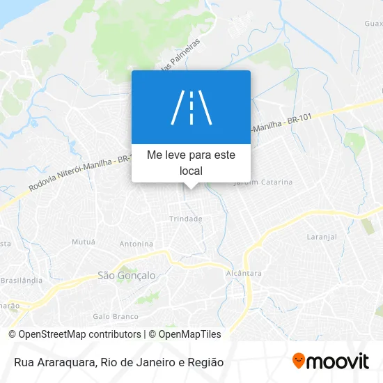 Rua Araraquara mapa