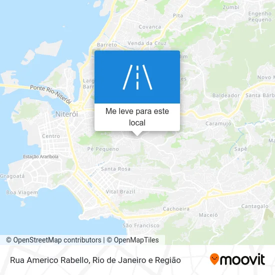 Rua Americo Rabello mapa