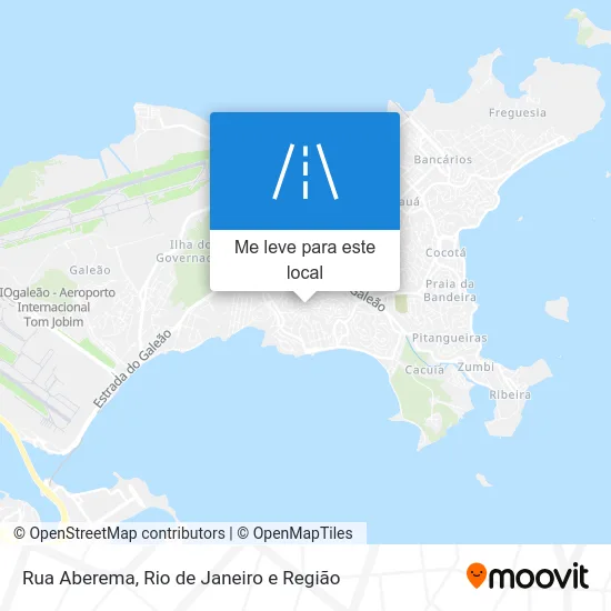 Rua Aberema mapa