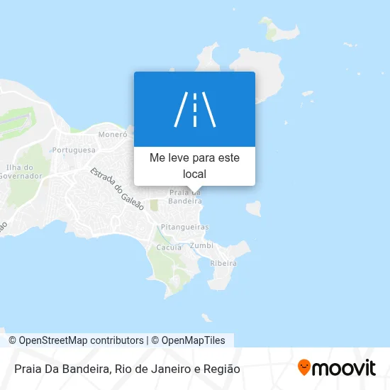 Praia Da Bandeira mapa