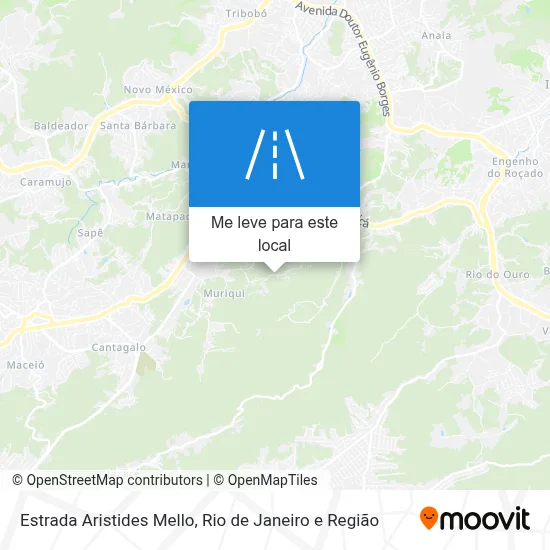 Estrada Aristides Mello mapa
