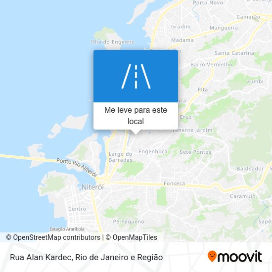 Rua Alan Kardec mapa