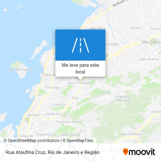 Rua Ataufina Cruz mapa
