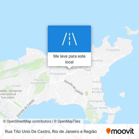 Rua Tito Uvio De Castro mapa