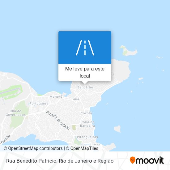 Rua Benedito Patrício mapa