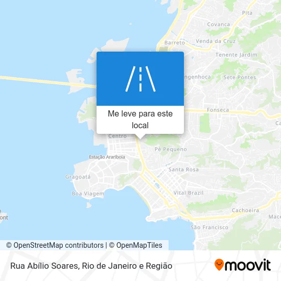 Rua Abílio Soares mapa