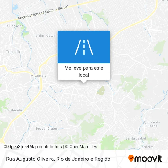Rua Augusto Oliveira mapa