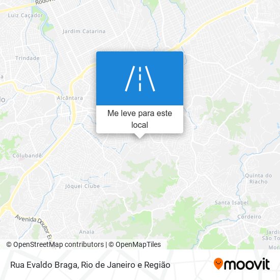 Rua Evaldo Braga mapa