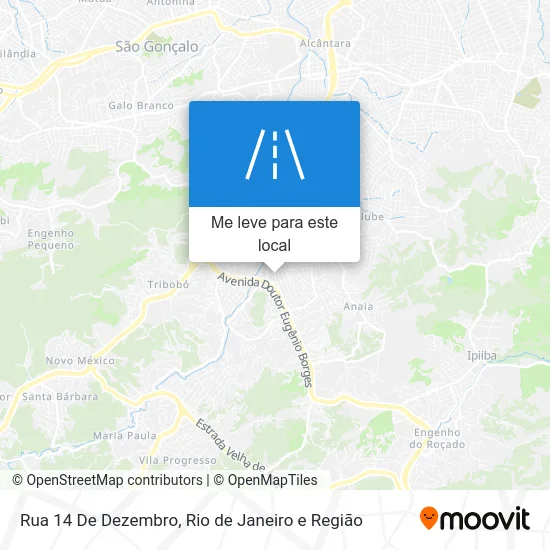 Rua 14 De Dezembro mapa