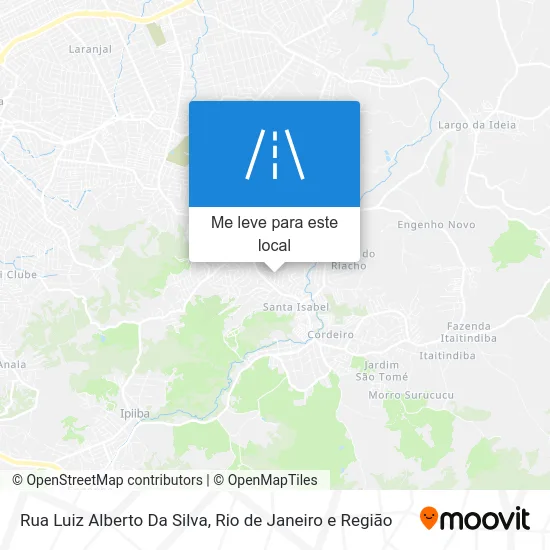 Rua Luiz Alberto Da Silva mapa