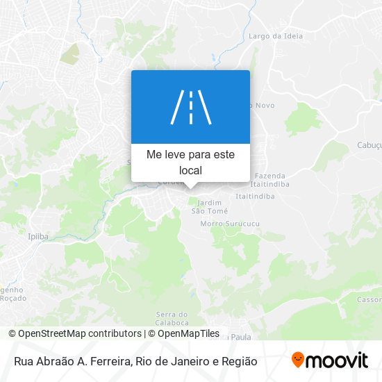 Rua Abraão A. Ferreira mapa