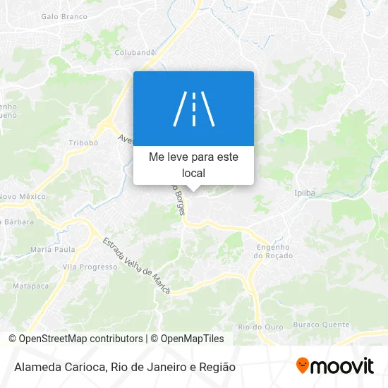 Alameda Carioca mapa