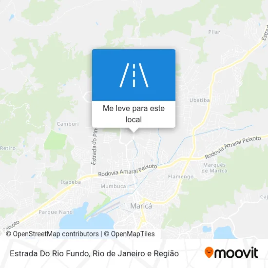 Estrada Do Rio Fundo mapa