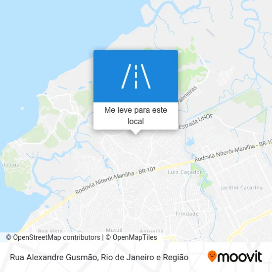 Rua Alexandre Gusmão mapa