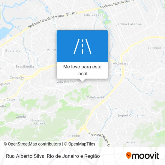 Rua Alberto Silva mapa