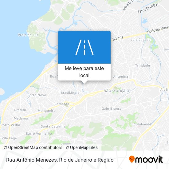 Rua Antônio Menezes mapa